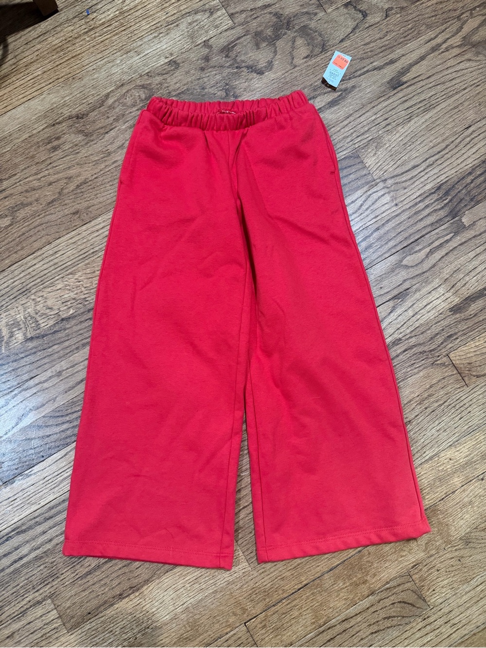 GAP Kids Bright Red Wide-Leg Sweatpants